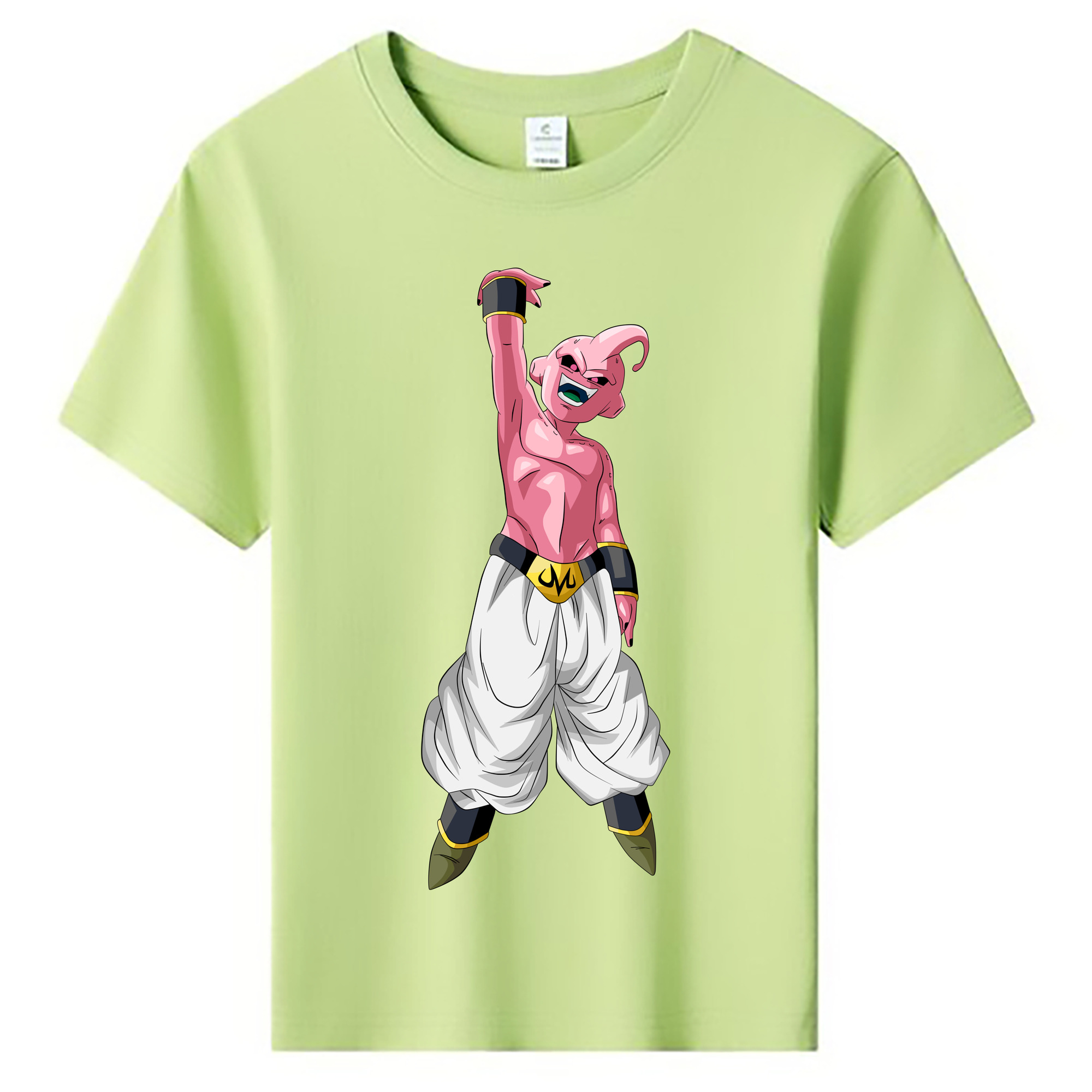 （画像用） ドラゴンボール 魔人ブウ DRAGON BALL Majin Buu 綿100％キッズTシャツ（フロントプリント）
